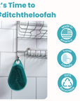 It's time to ditch the Scalp and Body Scrubber - Tahiti Teal by Scrub-dub™.