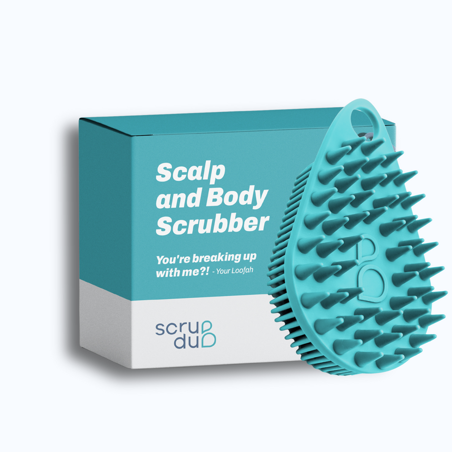 Description: scrub-dub™, Blue Body Scrub
Product Name: Scalp and Body Scrubber - Tahiti Teal
Brand Name: scrub-dub™