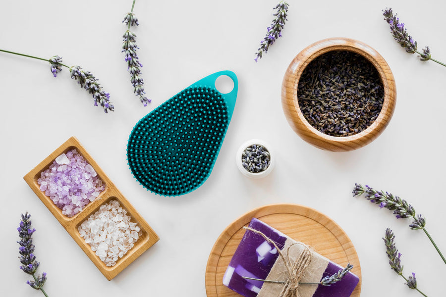 At-Home Spa Experience: DIY Lavender Body Scrub and scrub-dub™ Applicator