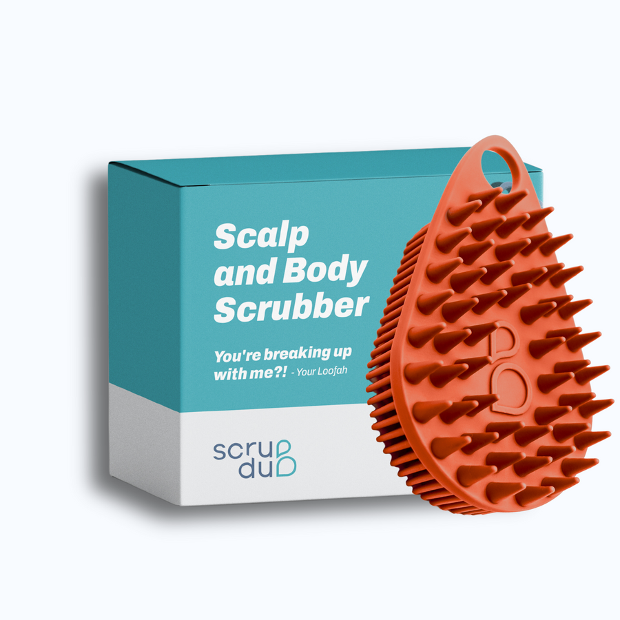Scalp and Body Scrubber - Sedona Red is the perfect solution for your scrub-dub™ skincare needs. Made with high-quality materials, this orange body scrubber will effectively exfoliate and